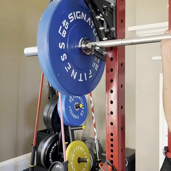 Fitvids Upgraded Adjustable Jammer Arms, Lever Arms, Monolift Attachments Rated 600 LB Per Arm, Fits Racks at All Post Sizes and Hole Sizes, Pair