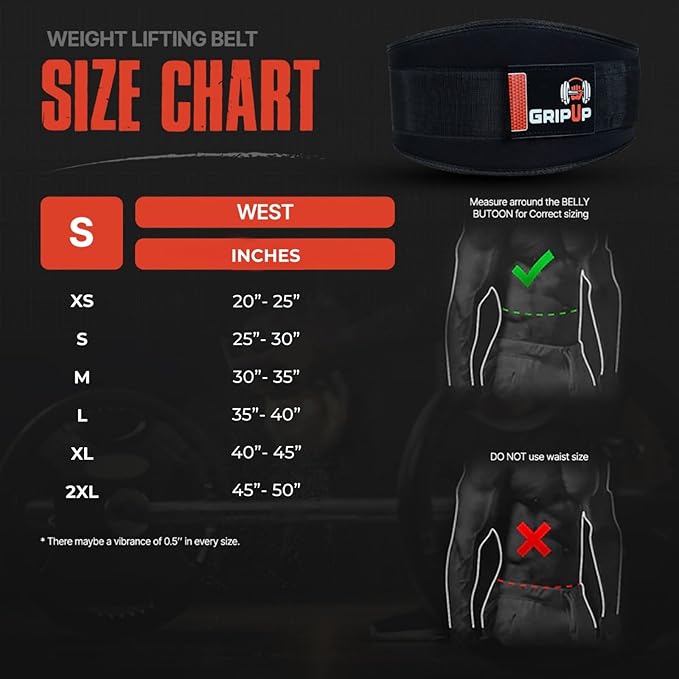 Self Locking Gym Weight Lifting Belt, 6.5” Double Locking Belt Padded Back Support, Olympic Lifting Athletes Fitness Bodybuilding Powerlifting Deadlift Squat Training for Men & Women