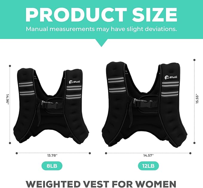EasyGo Weighted Vest Woman, 8lb/10lb/12lb, Weighted Vest for Women