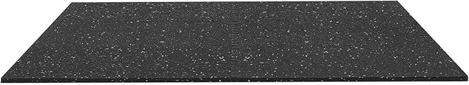 VEVOR 0.56Inch 24sq.ft 6 Tiles Gym Flooring for Home Gym, Rubber Top with High Density EVA Foam, 24 x 24In Gym Floor Exercise Equipment Mats, Interlocking Gym Mats, Puzzle Workout Mats, Black & Gray