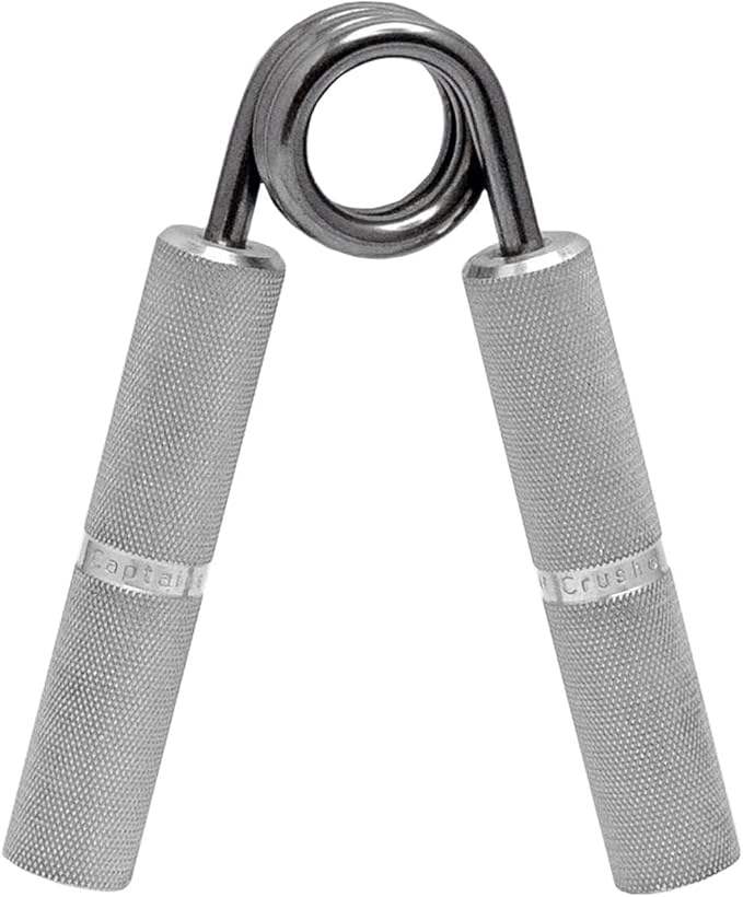 IronMind Two-Way Captains of Crush Grip Strengthener Set: CoC Trainer Gripper (100 lb.) and Expand-Your-Hand Bands