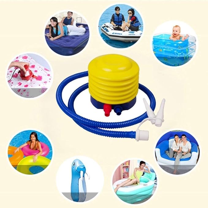 Exercise Yoga Ball Pump with Plug Replacement Air Stopper Plug Pin Adapter Kit Manual Foot Pump for Fitness Ball Pilates Swiss Balance Stability Balls Gym Outdoor Home