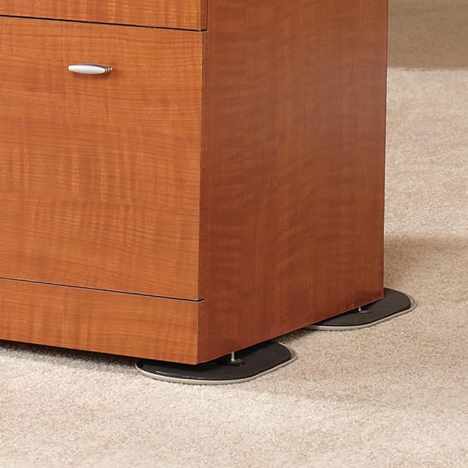 Super Sliders Reusable Furniture Slider Movers for Carpet– Quickly and Easily Move Any Item, 9-1/2” x 5-3/4” Large and 3-1/2” x 6” Small Combo Pack (8 Pieces)