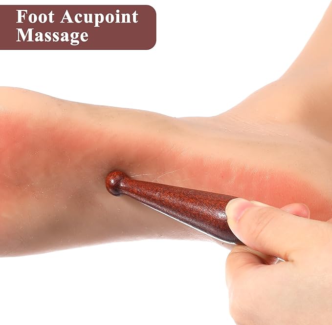 Massage Pen,Wooden Massage Tools Acupressure Pen Pressure Point Tool for Relaxing Body Hand Foot