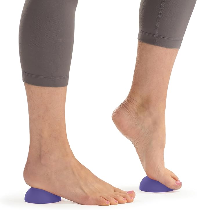 OPTP Half Balls (Pair) - No-Roll Half Ball Set for Stretching and Massage, Plantar Fasciitis Relief, and Muscle Tension in The Back, Legs, Feet and Body