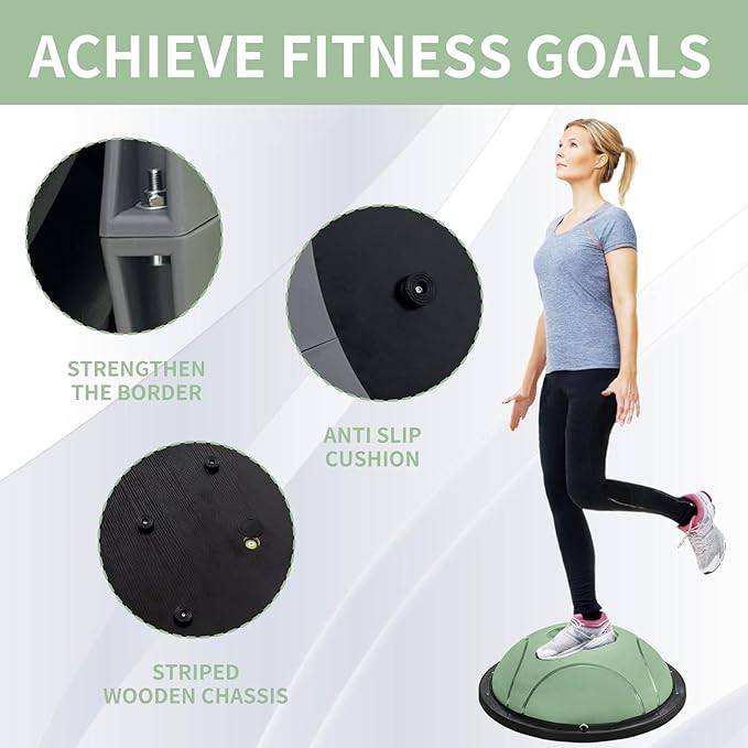 Half yoga ball, stable ball for fitness, core stability training for family fitness exercise, skid equipment for training, exercise equipment