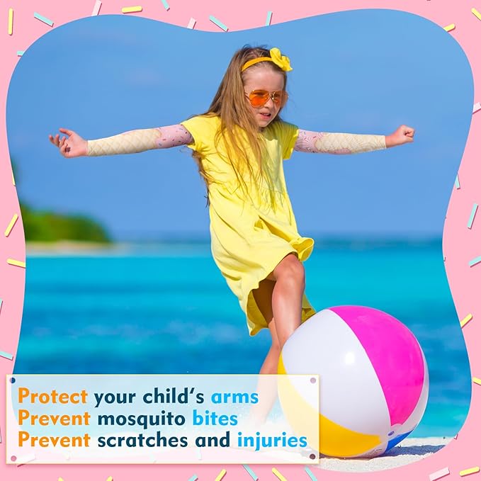Newcotte 12 Pairs Arm Sleeves for Kids Compression Football Baseball Arm Sleeve Youth UV Protection Breathable Cooling Sleeve