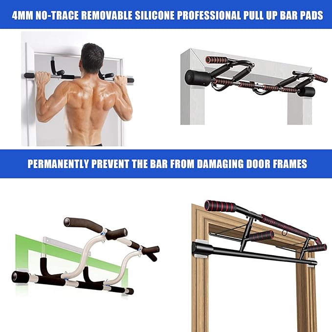 Ally Peaks Pull up bar Pads 4pcs Door Frame Protector Premium Silicone Pads