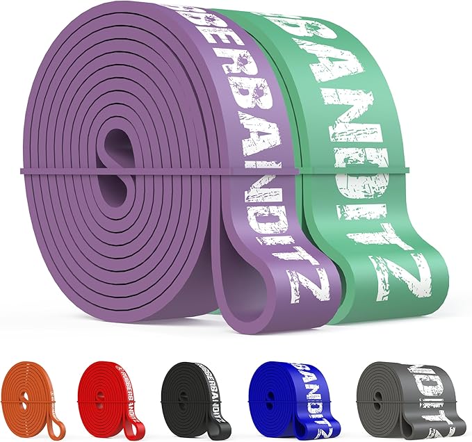 Rubberbanditz Combo Pull Up Assist Bands | Heavy Duty Resistance Exercise Bands for Powerlifting, Mobility, and Stretching | Resistance Bands for Working Out