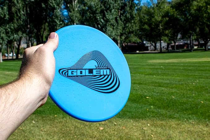 Divergent Discs Golem | Overstable Approach Disc | Flexible Putt & Approach Disc Golf Disc (Blue)
