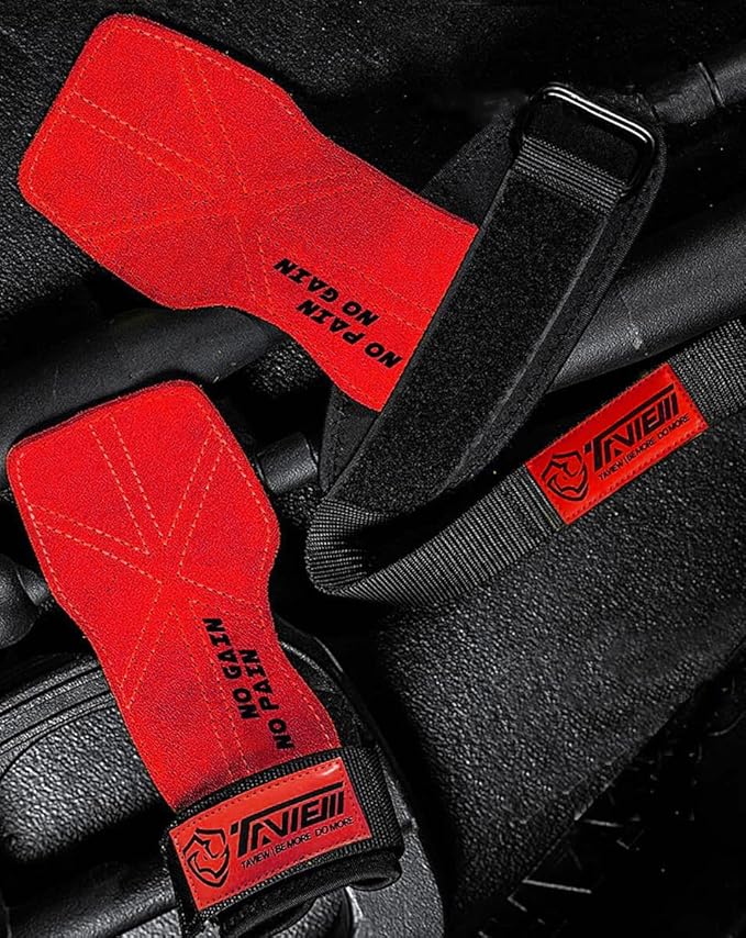 TAVIEW Wrist Straps for Weightlifting for Maximum Grip Support - Lifting Deadlift Strap & Weight Lifting Grips Gloves for Working Out Pull Up Deadlifting & Shrugs