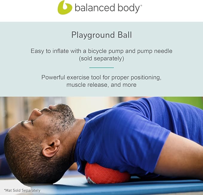 Balanced Body Playground Ball, Massage and Alignment Tool, Inflatable Exercise Sphere, 5 Inches