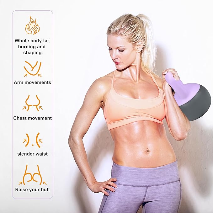 Primasole Soft Kettlebell 10.15lbs & Kettlebell Set Shook Resistance base. Anti Slip hand Kettlebell weights for Women and Men -Home workout Kettlebells dumbbells for strength and safety.