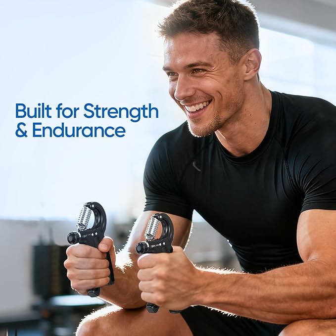 FitBeast Grip Strength Trainer 2 Pack โ Adjustable Hand Grip Strengthener for Strength Training & Rehabilitation, 10-132 lbs Resistance Forearm Strengthener, Ideal for Athletes, Rehab, Office