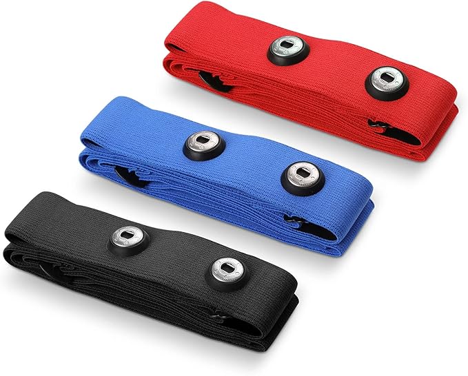 COOSPO Heart Rate Monitor Replacement Chest Strap,Replacement Heart Rate Monitor Soft Strap Compatible with Wahoo Tickr/Polar H7/Garmin HRM-Dual/moofit/XOSS/Power Labs/COOSPO