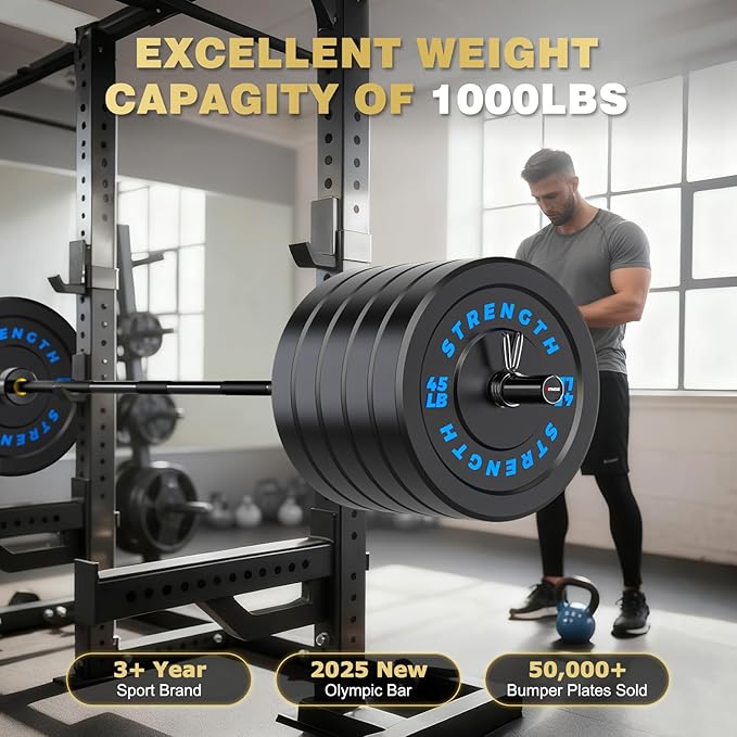 7FT Olympic Barbell for Home Gym Strength Training, 45 Lbs 2-inch Weight Bar with 28mm Grip, 1000 Lbs Capacity 190K PSI Alloy Steel