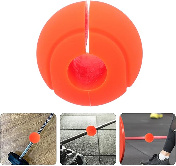 Toyvian Silicone Workout Grips for Dumbbells Barbells Non Slip Handle Covers for Weightlifting Enhanced Comfort Easy Maintenance Stylish Gym Accessories for Muscle Growth