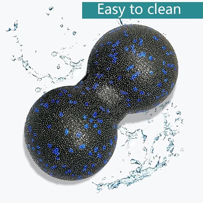 Peanut Massage Ball - Double Lacrosse Massage Ball & Mobility Ball for Physical Therapy - Deep Tissue Massage Tool for Myofascial Release, Muscle Relaxer, Acupoint Massage