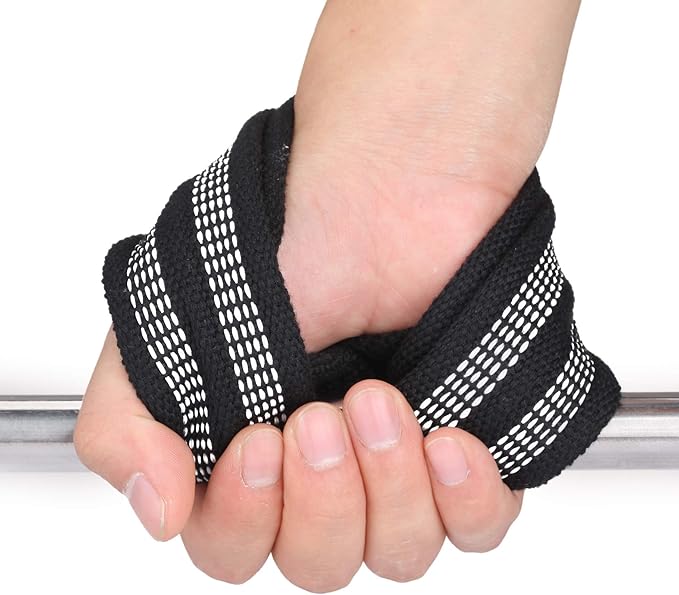 MOOCY Figure 8 Lifting Straps for Deadlift,Weightlifting,Strongman,& Cross Training Strong Weightlifting Wrist Wraps