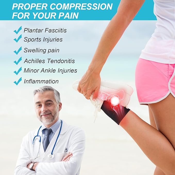 PAPLUS Ankle Compression Socks for Women 6 Pairs, Running Athletic Socks with Arch Support,Plantar Fasciitis Socks