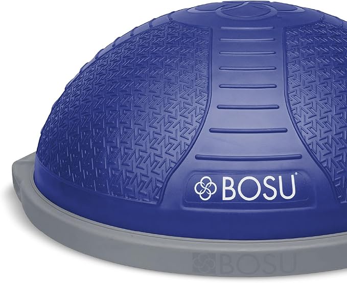 BOSU Nexgen Balance Trainer, Half-Ball Training Equipment, 65 cm Diameter, 300 lb Capacity - Burst-Resistant Stability Exercise Tool w/Non-Slip Base, Includes Hand Pump, Commercial-Grade