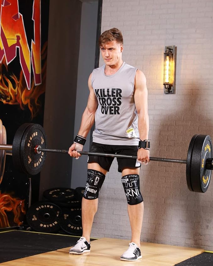 AEOLOS Knee Sleeves (1 Pair),7mm Compression Knee Braces for Heavy-Lifting,Squats,Gym and Other Sports