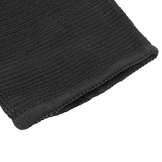 Luwint Kid Compression Ankle Brace Sock Support, Knitted Ankle Sleeve for Boys Girls, Youth Ankle Support for Sprains, Tendonitis, Arthritis, Basketball Running Soccer Dance Fitness, 1 Pair Black