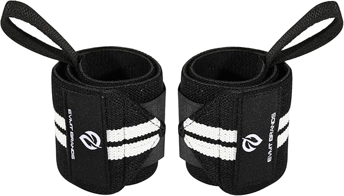 EVMT Premium Wrist Wraps for Weightlifting | Durable Lifting Straps for Enhanced Wrist Support | Perfect for Strength Training, Gym Workouts & General Athletics