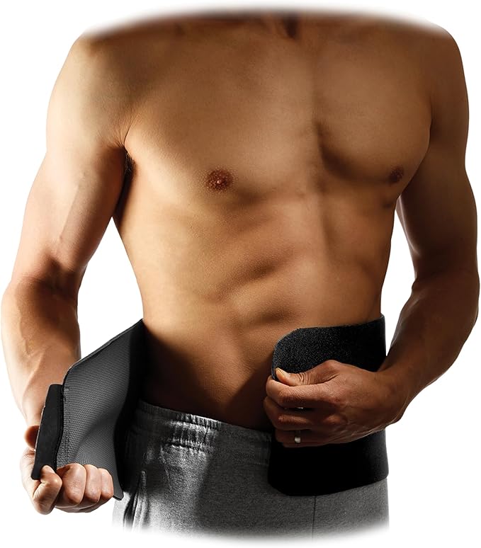 McDavid Sweat Band & Waist Trimmer Belt for Men, Back Support, Improves Posture During Workouts, Waist Trainer For Men