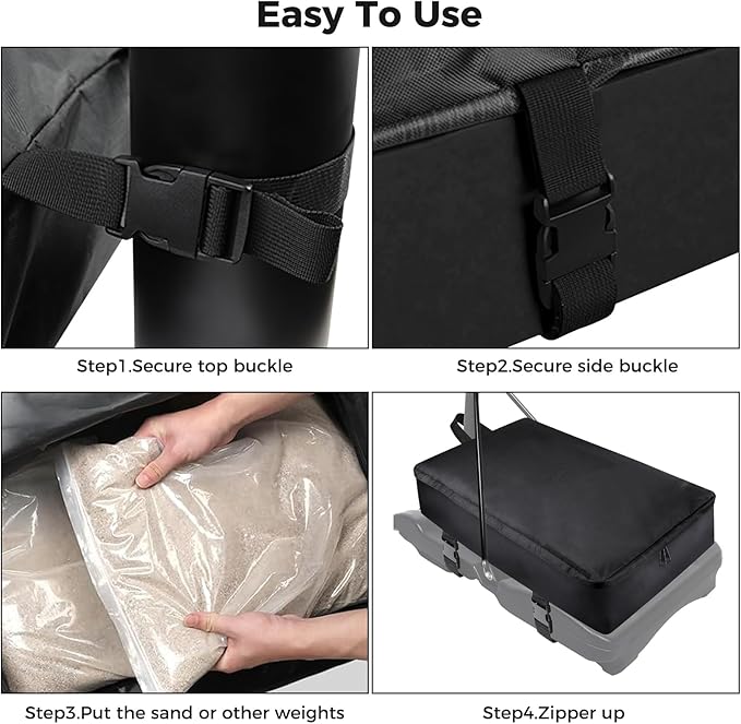 Aimosen Basketball Hoop Sandbag- Heavy Duty Weighted Base Anchor for Basketball Hoops Base, Holds 300+ lbs, Durable and Long Life, Tear Resistant, Weather Resistant, High Density thicken Oxford Fabric