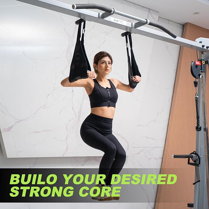 Hanging Ab Straps for Pull Up Bar, Fitness Abdominal Slings Straps for Core Strength Training, Pull Up Straps for Abdominal Leg Raise Exercise Fitness Workout Strength Training