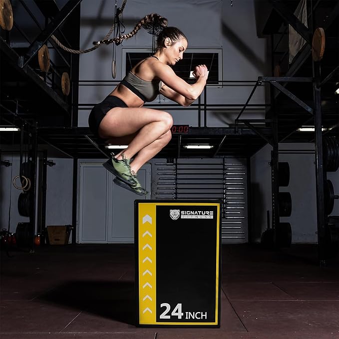BalanceFrom 3-in-1 Foam Plyo Box, Jump Box for Home Gym, Plyometric Training, HIIT & Strength Workouts, Anti-Slip, Durable & Lightweight, Supports 350lbs,Multiple Colors