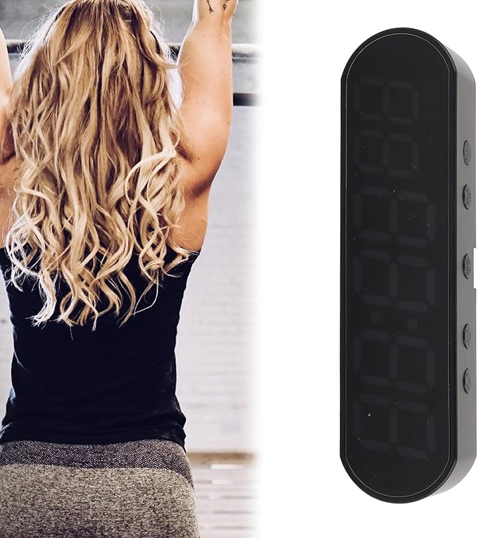 Gym Timer, ABS Rechargeable Interval Timer, Countdown Stopwatch Alarm Clock, 30 Hours Last Output for Home Gyms, Garages, Schools