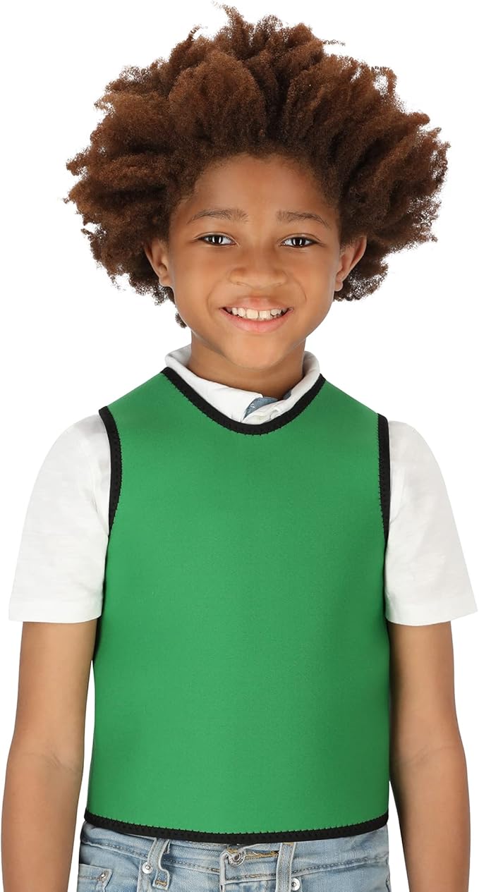 Special Supplies Sensory Compression Vest Deep Pressure Comfort (Green, Small)