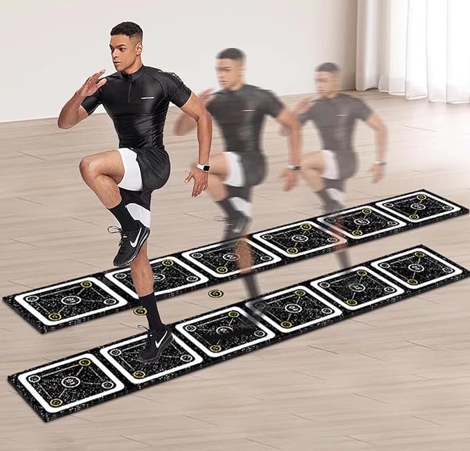Rubber Agility Ladder 8.8 Ft Non-Slip Speed Agility Training Ladder for Soccer Footwork Training,Flat Agility Ladder for Children's Physical Training Equipment