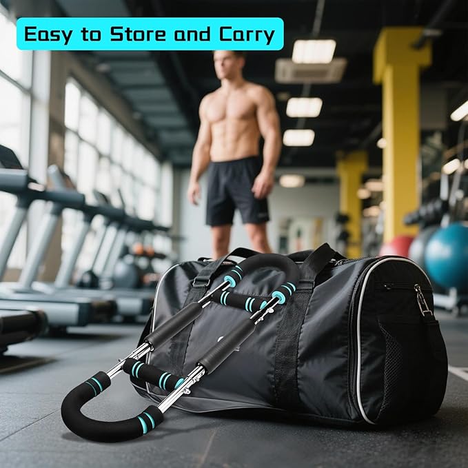 Twister Arm Exerciser, Adjustable Spring Workout Bar, 40-100lb Adjustable Chest Workout Equipment, Arm Trainer, Twister Arm Trainer