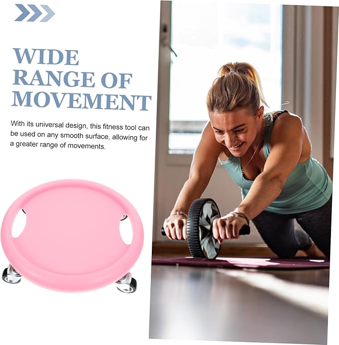 Toddmomy Sliding Fitness Discs with Knee Cushion Multi-functional Ab Exercise Equipment for Home Workouts Durable Quiet Design for Core Strength Training and Full Body Exercises