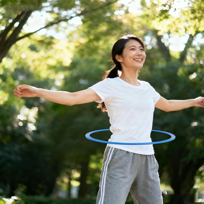 15 Pcs Obstacle Course Ring Set 15.7 Inch Large Plastic Exercise Hoop Playground Toys Hoop for Gymnastics Practice, Party Games, Holiday Decor, Educational Activities (5 Colors)