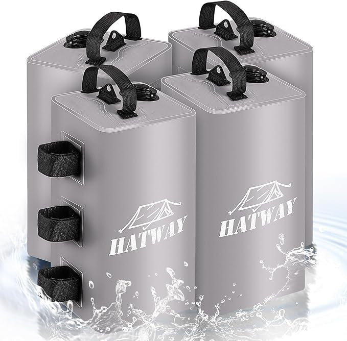 Hatway Canopy Water Weight Bag,88 LBS Water Tent Weights Set of 4 Leg Weights for Pop Up Canopy,Gazebo,Canopies,Tent-4 * 10L-Gray