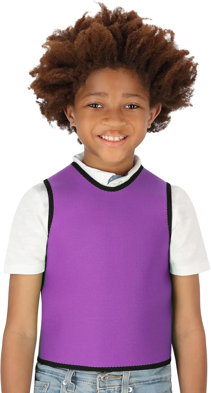 Special Supplies Sensory Compression Vest Deep Pressure Comfort (Purple, Small)