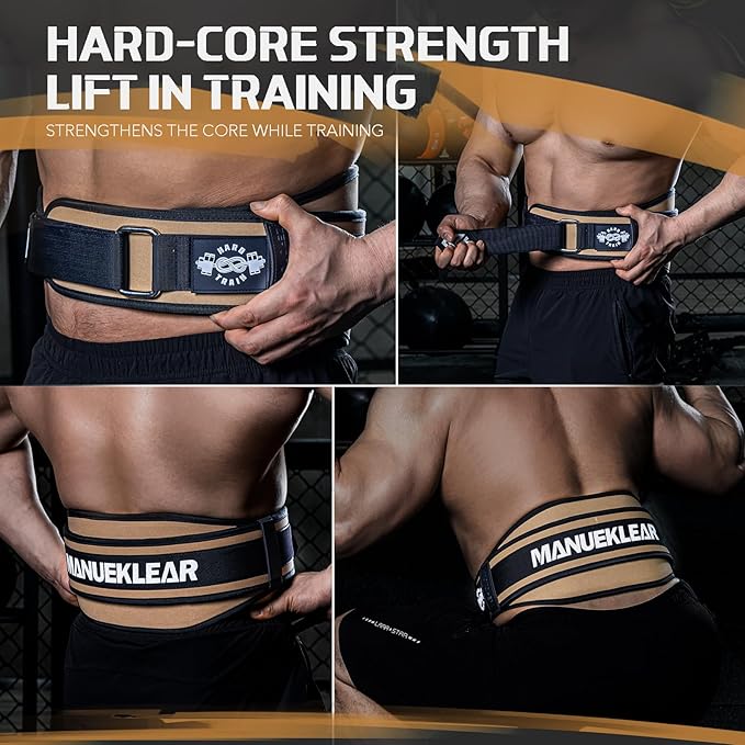 Weight Lifting Belt, Lifting Belts for Women Men,MANUEKLEAR Weightlifting Belt Quick Locking Back Support for Bodybuilding, Fitness, Powerlifting, Cross Training, Squats, Workout, Exercise