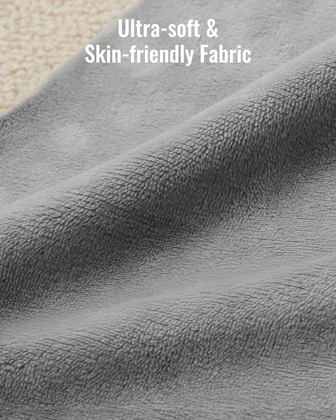 Blissful Diary 1.3" Thick Baby Play Mat, 50x50 Playpen Mat with Removable & Washable Cover, Ultra Soft Crawling Rug for Floor, Foam Cushion & Non-Slip Backing for Kid, Toddlers and Infants, Light Grey