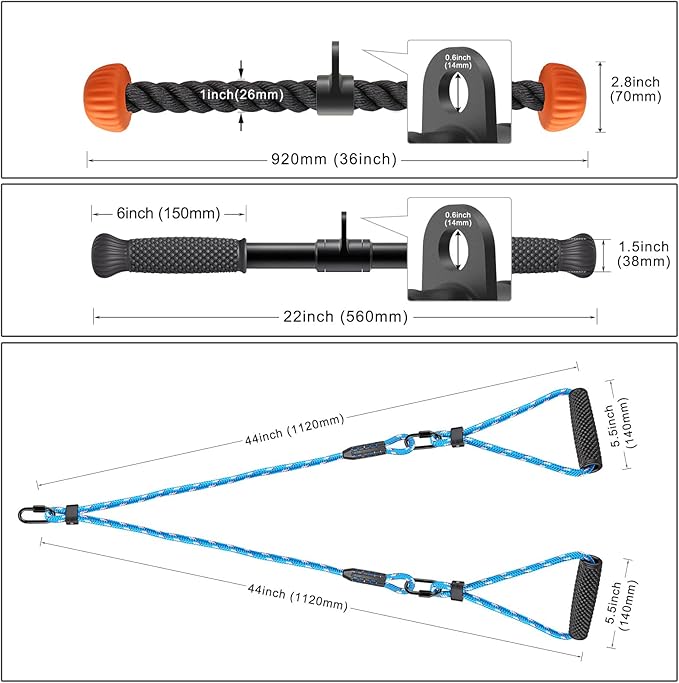 Kipika 48" Ceiling Mounted Pull Up Bar, Heavy Duty Multi-Grip Chin Up Bar,Mounted Pullup Bar, Adjustable Height, Pull Up Bands for Chin Ups & Body Stretching, Ideal for Home Gym and Strength Training