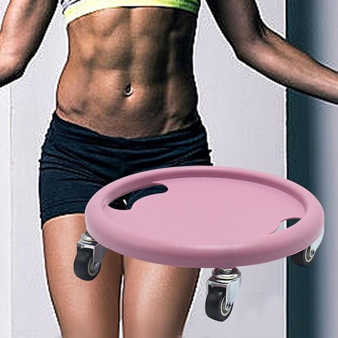Abdominal Disc Wheel Roller Trainer, Exercise Sliders Portable Fitness Roller Sliding Discs Fitness Equipment for Men Women