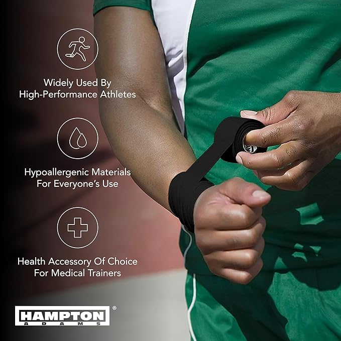 Hampton Adams | As Seen on Shark Tank | Original Athletic Sports Tape (3-Pack) | 45ft Rolls | Very Strong Easy Tear NO Sticky Residue | Best Tape for Athlete & Trainers | Fingers Ankles