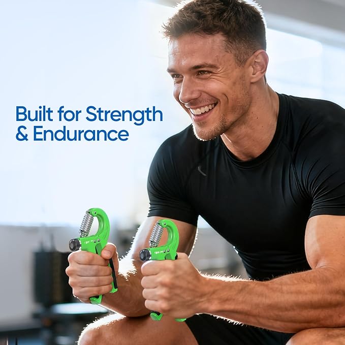 FitBeast Grip Strength Trainer 2 Pack โ Adjustable Hand Grip Strengthener for Strength Training & Rehabilitation, 10-132 lbs Resistance Forearm Strengthener, Ideal for Athletes, Rehab, Office