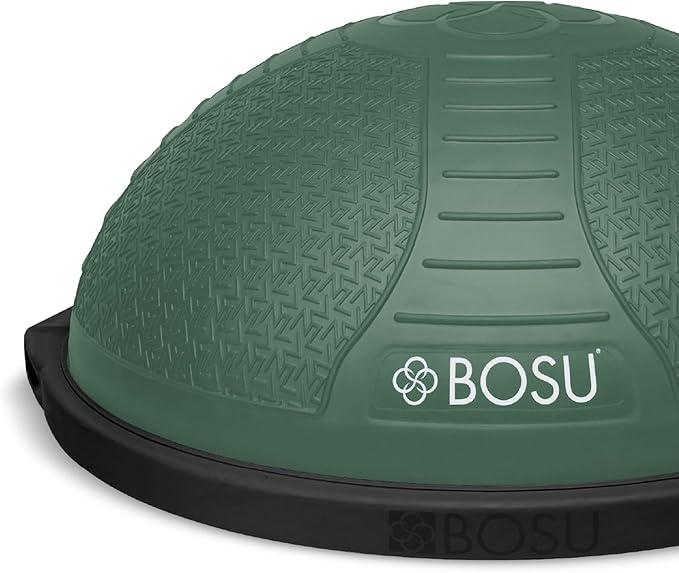 Bosu NEXGEN Balance Strength Trainer, Multi-Functional 26" Exercise Ball, Home Gym Equipment for Full Body Workouts, Militia Green with Black Rim