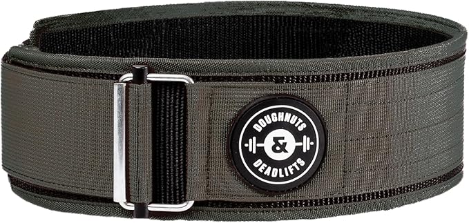 Weight Lifting Belt for Squats, Weightlifting Belt for Deadlifts - 4in Back Support for Bodybuilding | Powerlifting, Locking Metal Buckle, Weight Lifting Belts for Men - Quick Locking