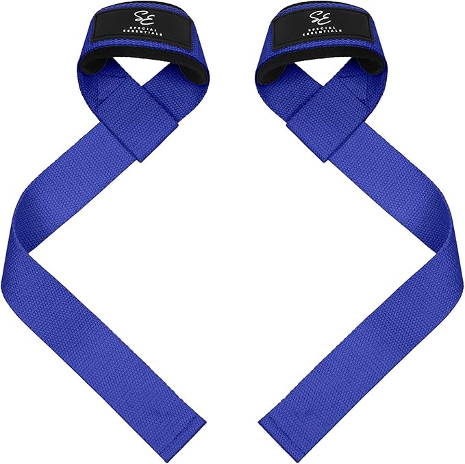 Special Essentials 2 Pack of Wrist Straps for Weightlifting - Two-Sided Anti Slip Silicone Grip & Padded Neoprene - Durable Gym Lifting Straps for Men and Women for Bodybuilding & Powerlifting