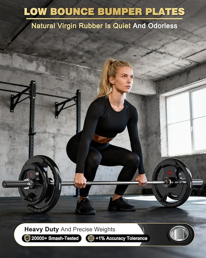 7FT Olympic Barbell for Home Gym Strength Training, 45 Lbs 2-inch Weight Bar with 28mm Grip, 1000 Lbs Capacity 190K PSI Alloy Steel